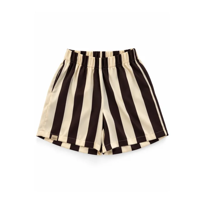 Ivory Noir Silky Striped Set - 4
