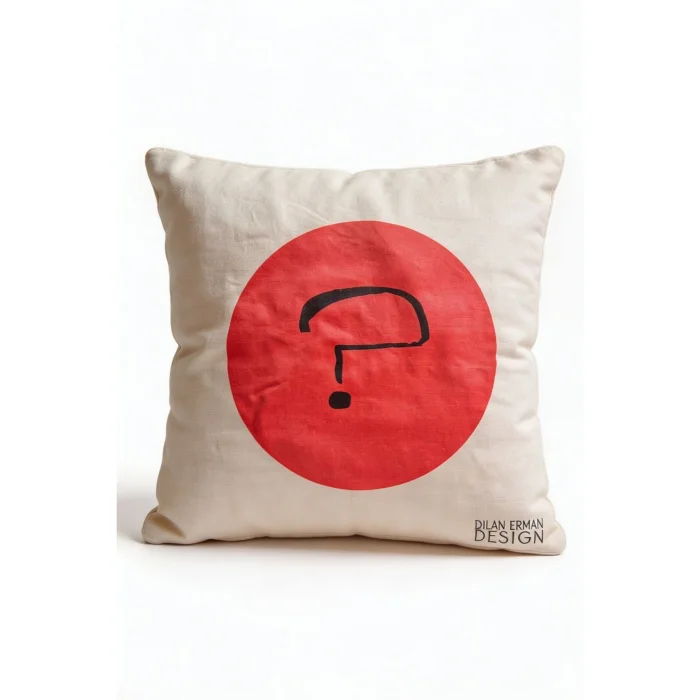 Question Mark Digital Printed Cushion Cover - 2