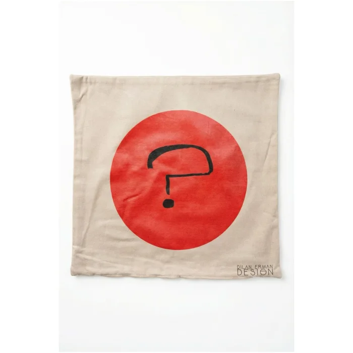 Question Mark Digital Printed Cushion Cover - 3