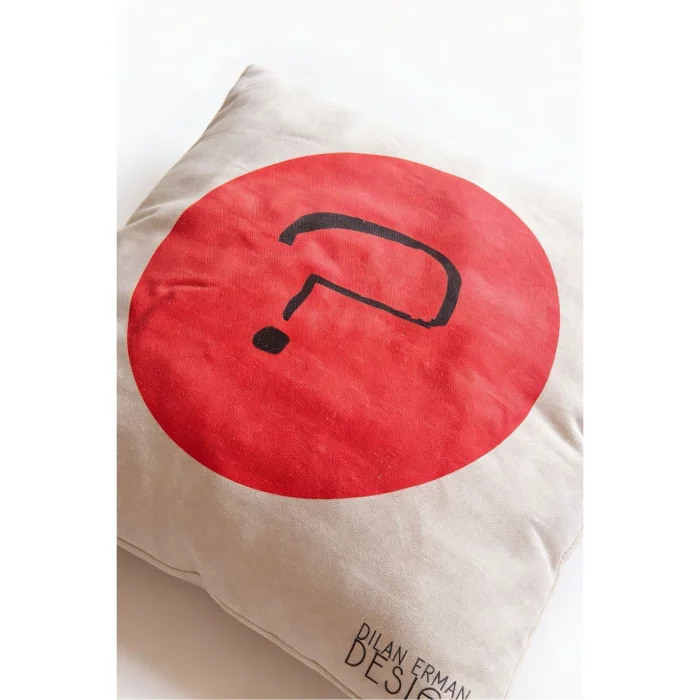 Question Mark Digital Printed Cushion Cover - 4