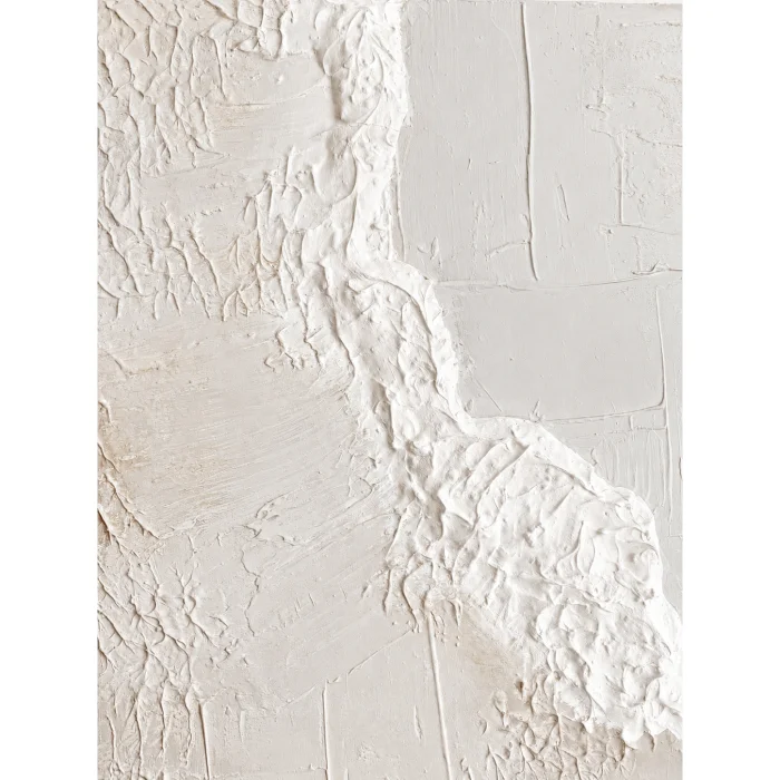 The Painted Path White Dokulu Kanvas Tablo - 3