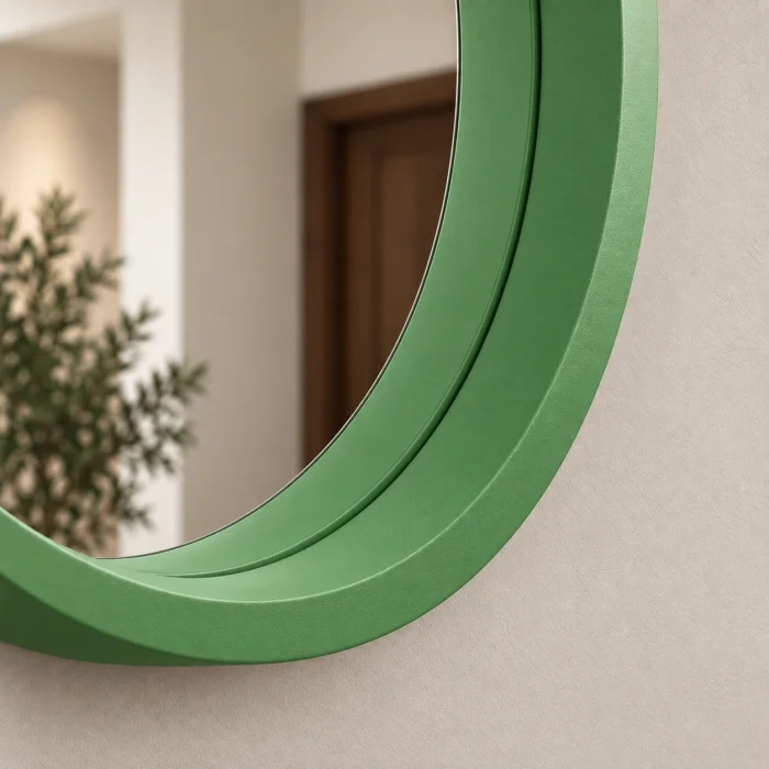 Colorful Framed Round Wall Mirror - 5
