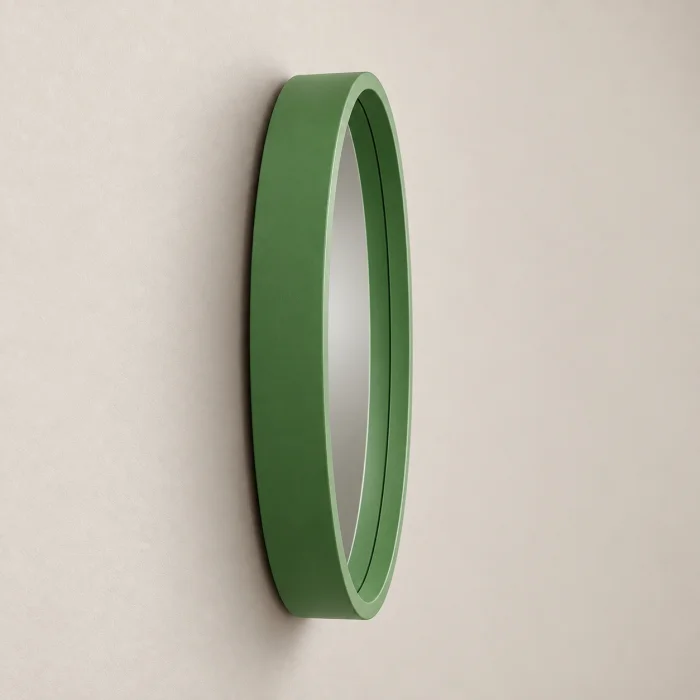 Colorful Framed Round Wall Mirror - 2