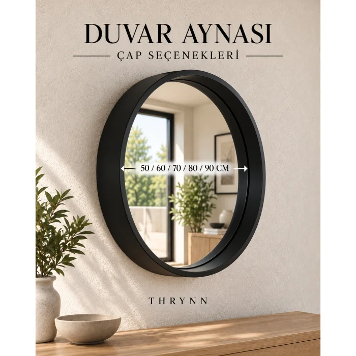 Round Wall Mirror - 8