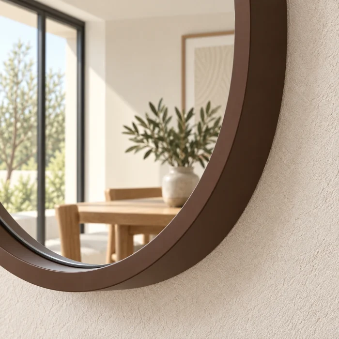 Modern Round Wall Mirror - 6