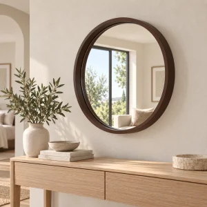 Modern Round Wall Mirror - 3