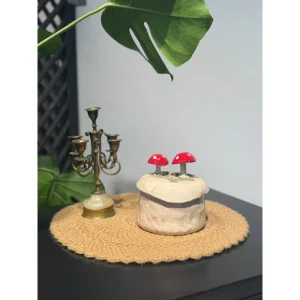 Mikora 004 El Yapımı Kapaklı Seramik Kase - 5