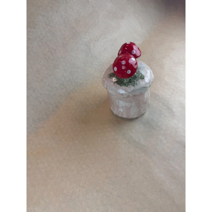 Handmade Mikora 006 Ceramic Mushroom Lidded Bowl - 2