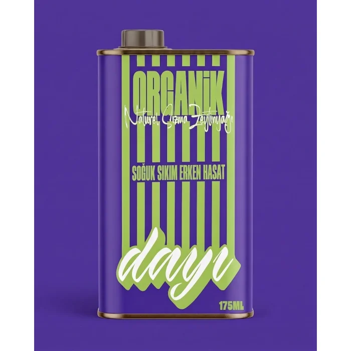 Mor Baby Tin Organik Soğuk Sıkım Erken Hasat Zeytinyağı 175 ml - 1