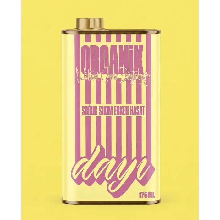 Baby Tin Sarı Organik Soğuk Sıkım Erken Hasat Zeytinyağı 175 ml - 2