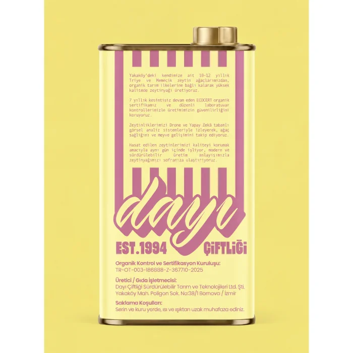 Baby Tin Sarı Organik Soğuk Sıkım Erken Hasat Zeytinyağı 175 ml - 3