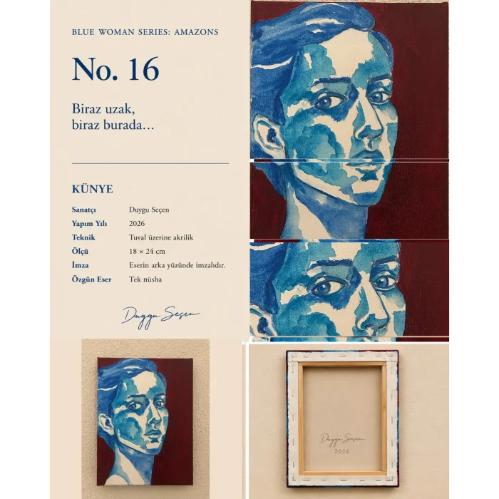 Blue Woman Series Amazons No.16 Resim - 2