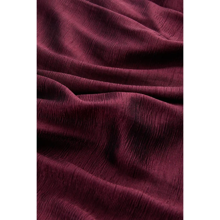 Cowl Neck Side Drawstring Draped Blouse - 6