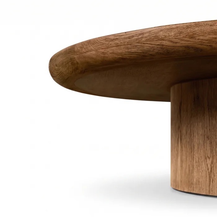 Bella Dark Oak Wood Coffee Table - 4