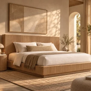 Bella Natural Oak Bed Frame - 4