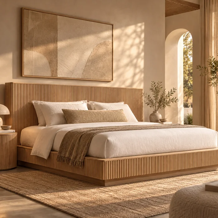 Bella Natural Oak Bed Frame - 4