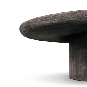 Bella Black Oak Wood Coffee Table - 5