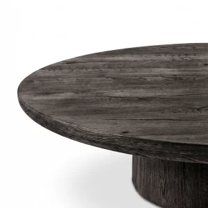 Bella Black Oak Wood Coffee Table - 4