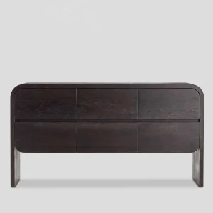 Charce Black Solid Wood Dresser - 2