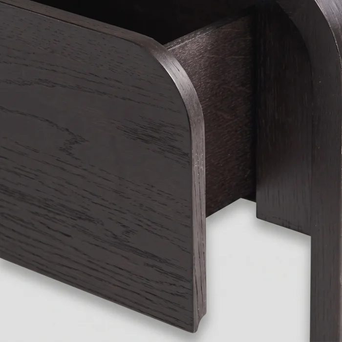 Charce Black Solid Wood Dresser - 5