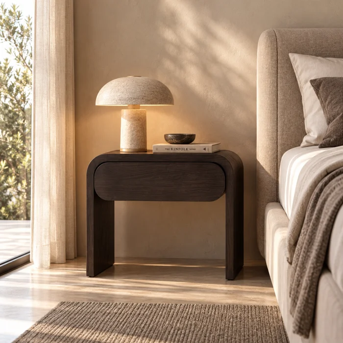Charce Wood Nightstand - 4