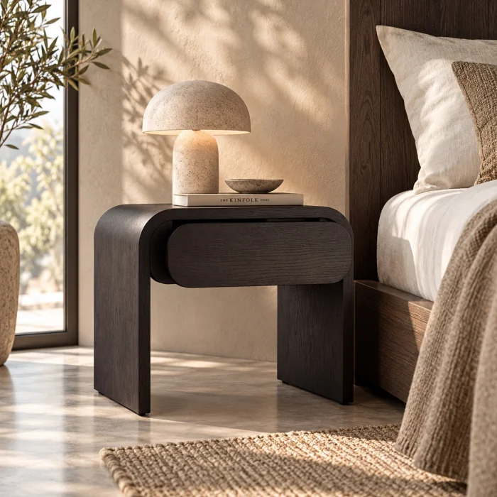 Charce Wood Nightstand - 3