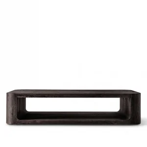Clariss Black Oak Wood Coffee Table - 2