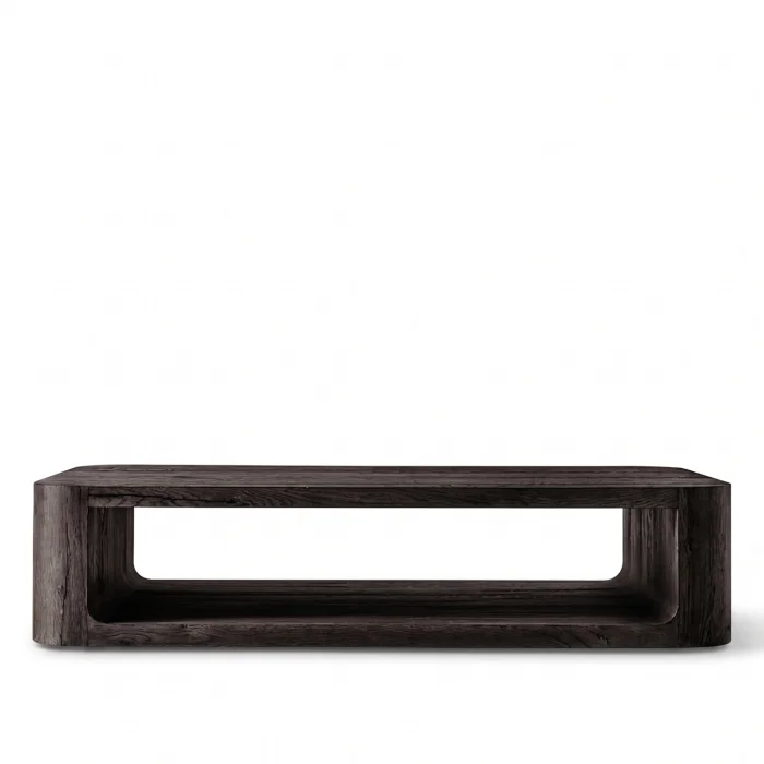 Clariss Black Oak Wood Coffee Table - 2
