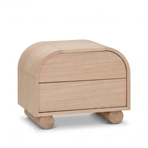 Colea Wooden Bedside Table - 1