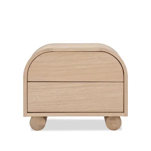 Colea Wooden Bedside Table - 2