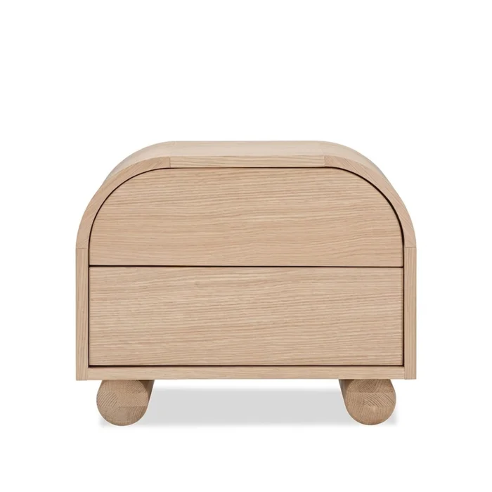 Colea Wooden Bedside Table - 2