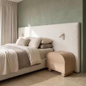 Colea Wooden Bedside Table - 4