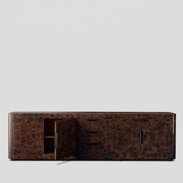 Dante Burl Walnut Wood TV Unit - 3