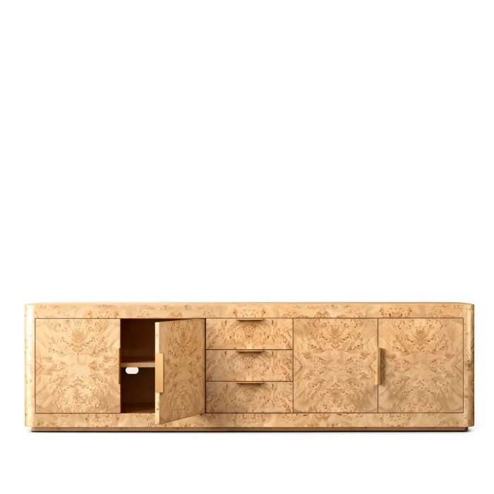 Dante Burl Natural Wood TV Unit - 3