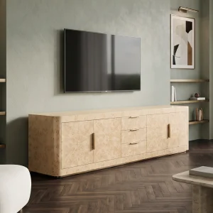 Dante Burl Natural Wood TV Unit - 4