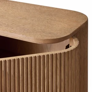 Destiny Natural Oak Wood 6-Door Console - 4