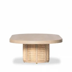 Eldon Wicker Wood Coffee Table - 3