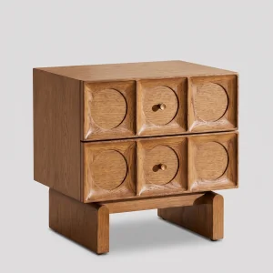 Elliot Wooden Bedside Table - 1