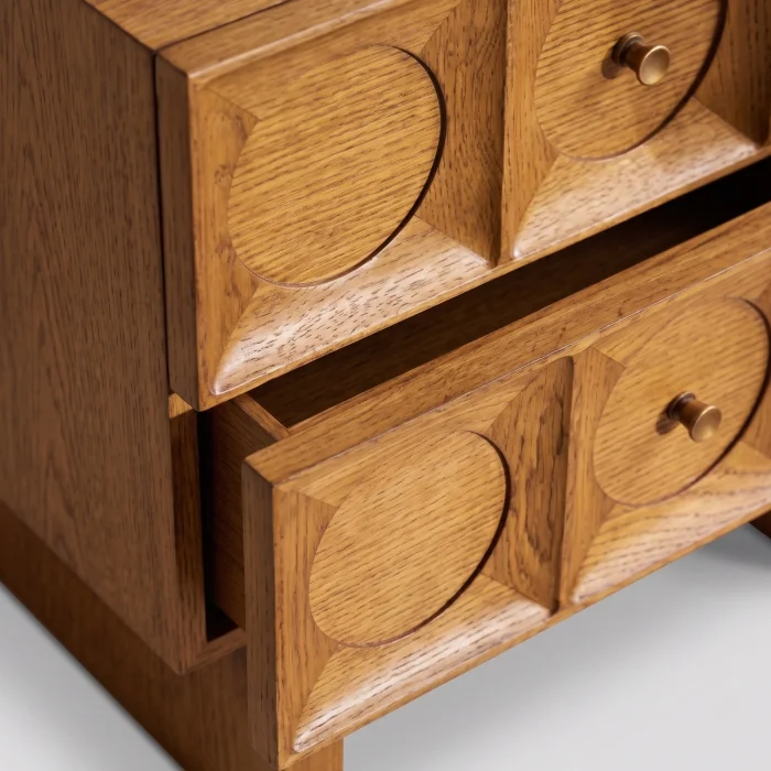 Elliot Wooden Bedside Table - 3