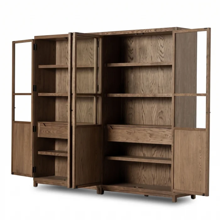 Elpron Wooden Sideboard & Bookcase - 3
