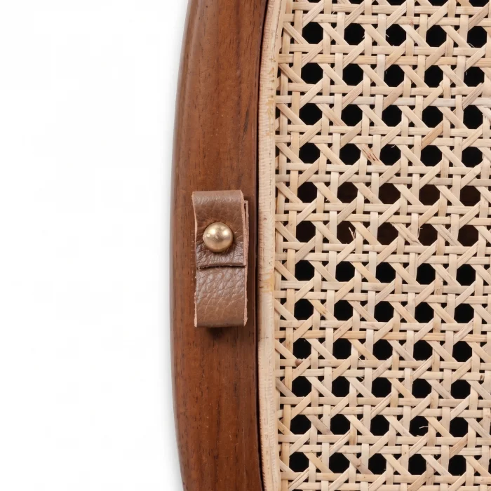 Faela Cane Solid Wood Bedside Table - 7