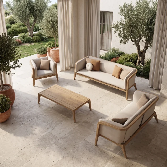 Flott Solid Wood Garden Seating Group - 2