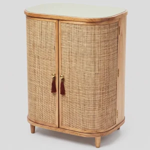 Francesco Woven Wood Cabinet - 1