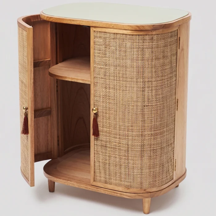 Francesco Woven Wood Cabinet - 2