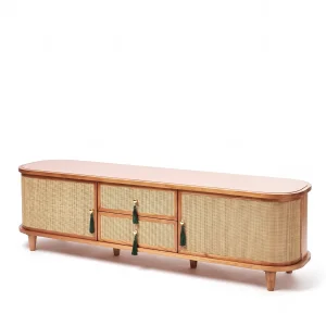 Francesco Woven Wood TV Unit - 1
