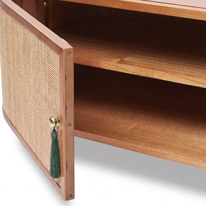 Francesco Woven Wood TV Unit - 4
