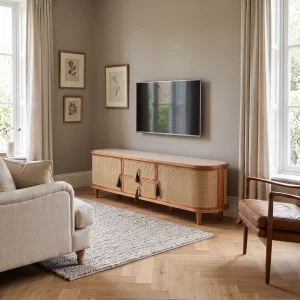 Francesco Woven Wood TV Unit - 2