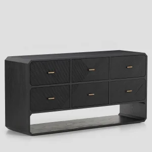 Gabriella Black Wooden Dresser - 1