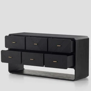 Gabriella Black Wooden Dresser - 3