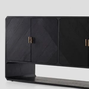 Gabriella Black Wooden Sideboard - 5
